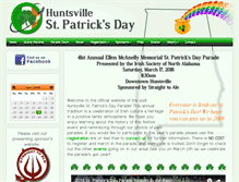 Tablet Screenshot of huntsvillestpatricksday.com